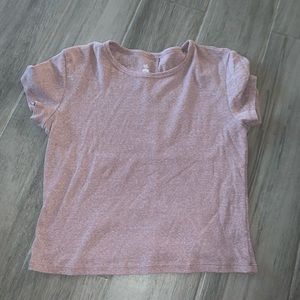 Pink Pacsun Cropped Tee